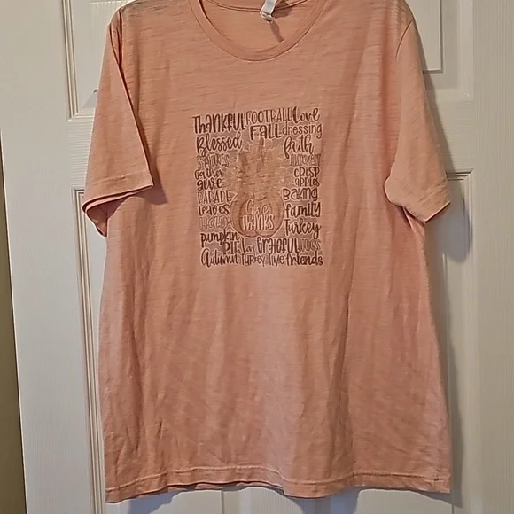 2 fall themed tees, Bella Canvas XL and Gildan 2XL, - Picture 5 of 15